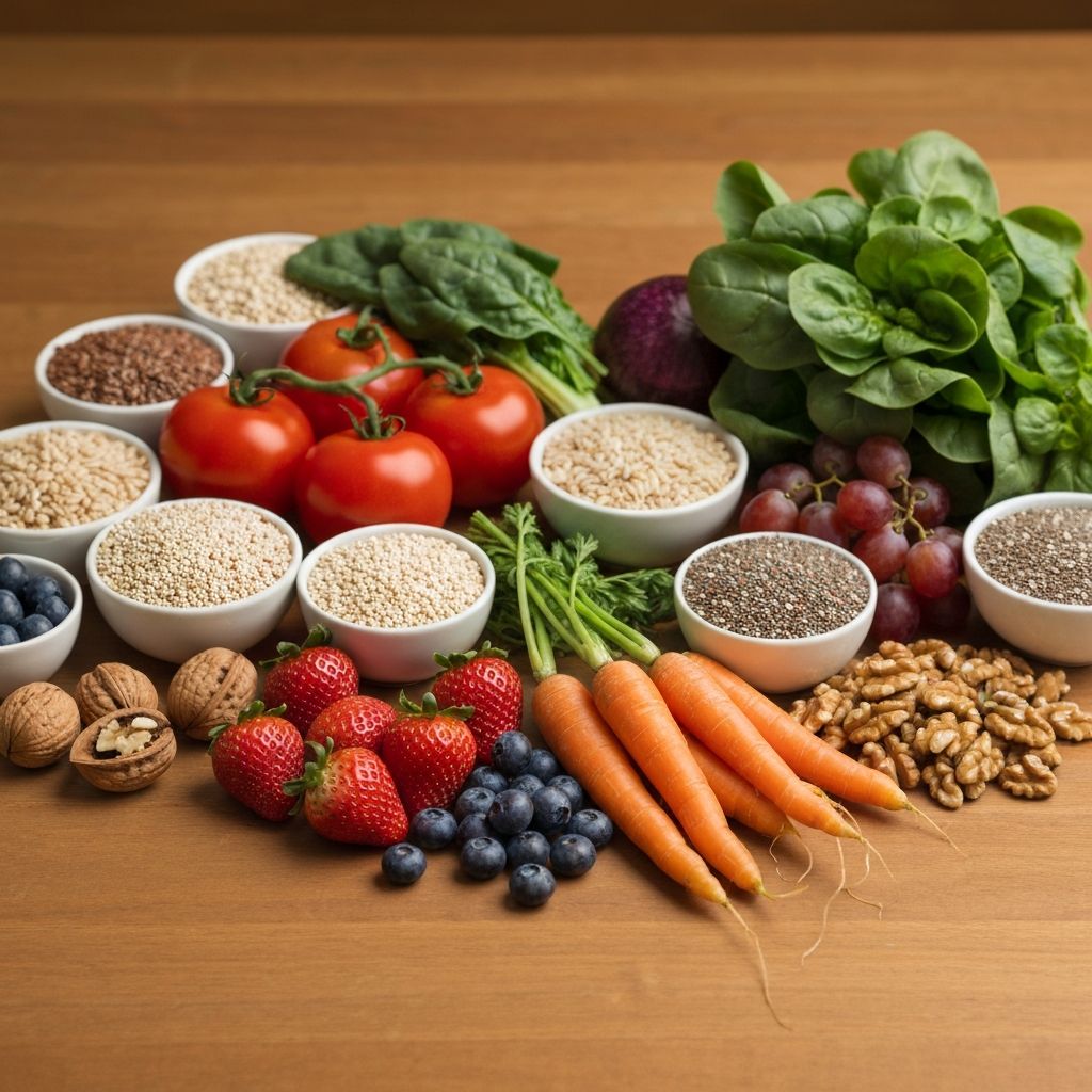 Fresh organic produce and whole foods